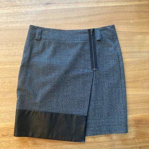 Killion leather trimmed skirt